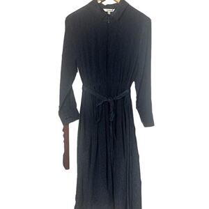 TUCKER ALLYSON INDIGO KITTY CAT‎ DREAMER IN SILK CREPE DE CHINE DRESS SIZE S